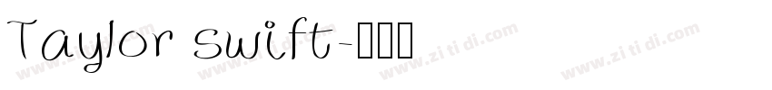 Taylor swift字体转换
